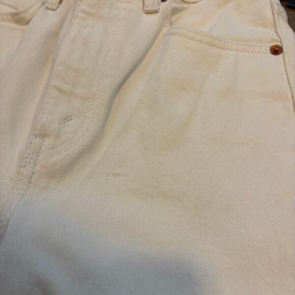 RE/DONE Women's Originals 70's Straight Jeans Vintage White size 24 193-3W7STRT - Picture 7 of 8